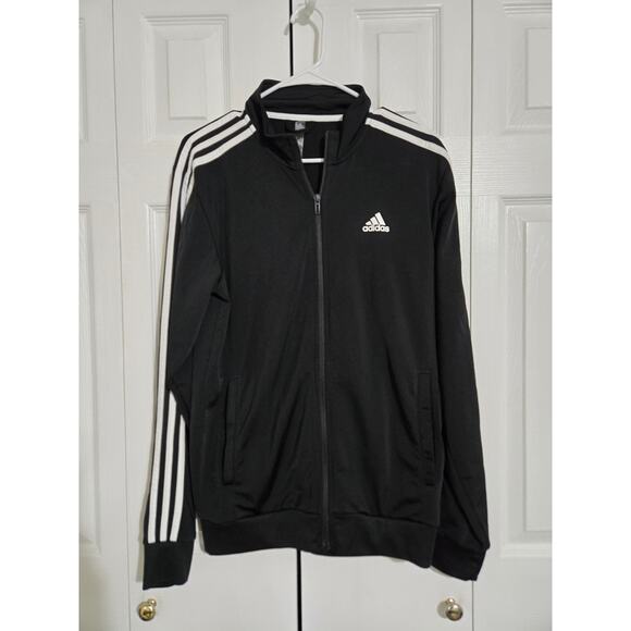 Adidas small men's black zip up track jacket - Picture 1 of 9